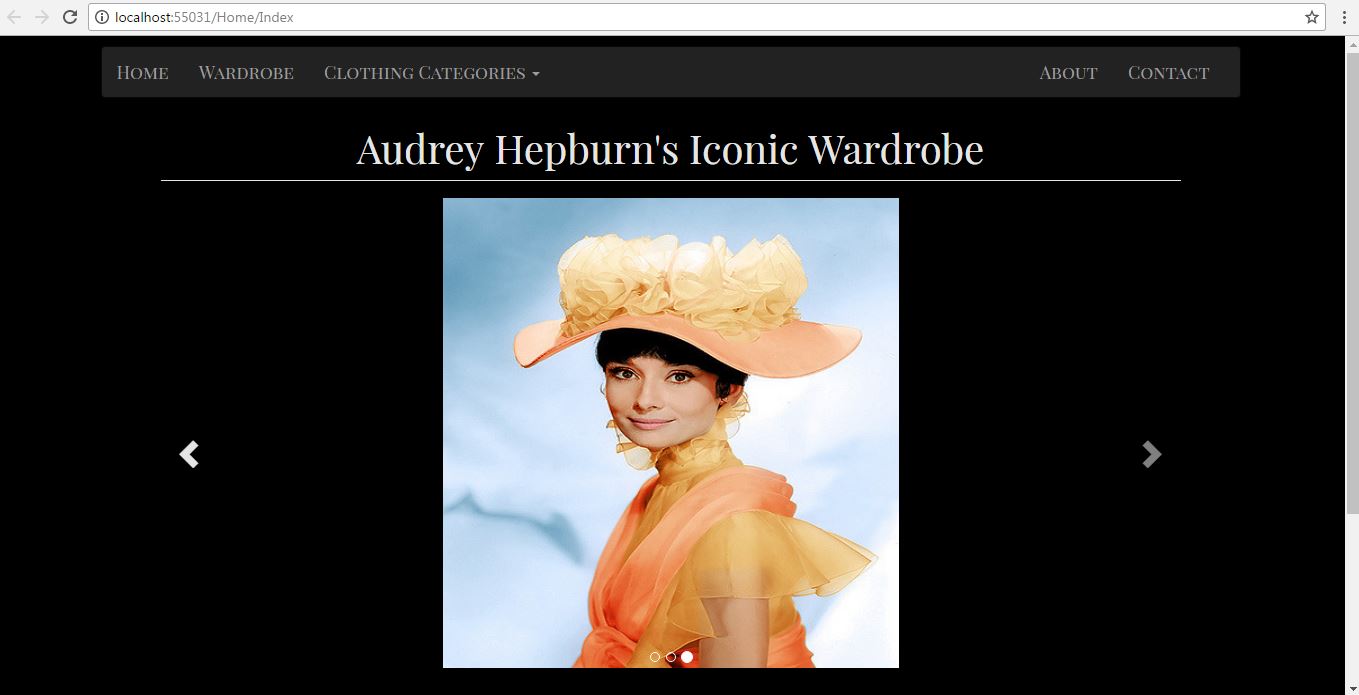 Audrey Hepburn Wardrobe Project